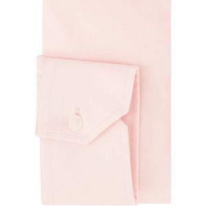 Ledub - Modern Fit Overhemd - Lichtroze - Katoen - Strijkvrij