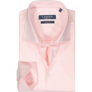 Ledub - Overhemd - Blauw - Twill - Strijkvrij