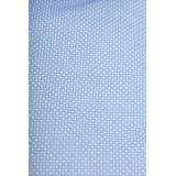 Ledub - Blauw Fantasie - Overhemd - Lichtblauw met Wit Mini Dessin - Strijkvriendelijk