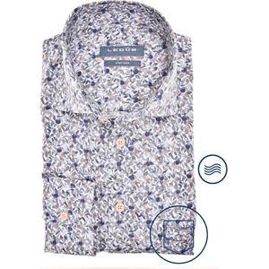 Ledȗb Overhemd bruin/blauw, Motief