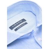 Ledub - Modern Fit Overhemd - Lichtblauw - Linnen/Katoen