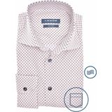 Ledub - Modern Fit Overhemd - Wit - Katoen - Easy Iron