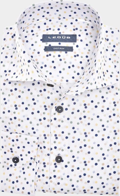 Ledub - Multicolor Fantasie - Overhemd - 100% Katoen - Haifisch Kraag