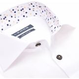 Ledub - Modern Fit - Overhemd - Wit - Popeline