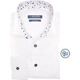 Ledub - Modern Fit - Overhemd - Wit - Popeline