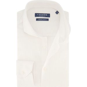 Ledub - Overhemd - Spierwit - 55% Linnen 45% Katoen