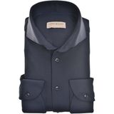 John Miller - Overhemd - Blauw - Polyamide - Slim-Fit