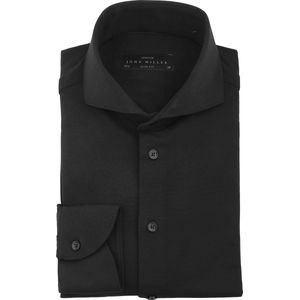 John Miller Overhemd Hyperstretch Zwart