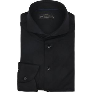 John Miller Overhemd Hyperstretch Zwart - Maat 38 - Heren - Overhemden Formeel