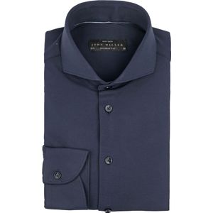 John Miller Overhemd Hyperstretch Navy - Maat 43 - Heren - Overhemden Formeel
