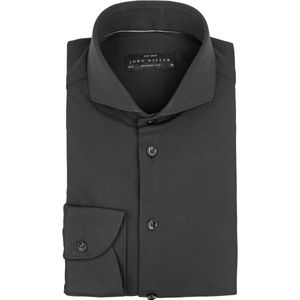 John Miller Overhemd Hyperstretch Zwart - Maat 42 - Heren - Overhemden Formeel
