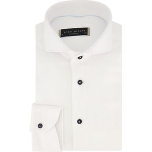 John Miller - Overhemd - Wit - Katoen - Tailored Fit