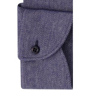 John Miller - Business Overhemd - Blauw - Katoen/Lyocell