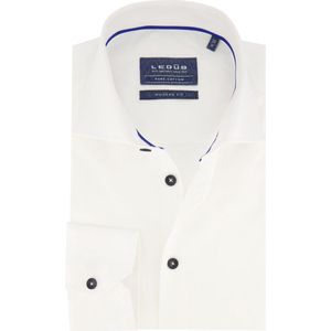 Ledub - Overhemd - Wit - Katoen - Modern Fit