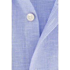 John Miller lichtblauw geruit overhemd Tailored Fit katoen