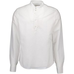 John Miller - Lange Mouw Overhemd - Wit - 5710237