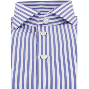 John Miller overhemd mouwlengte 7 blauw