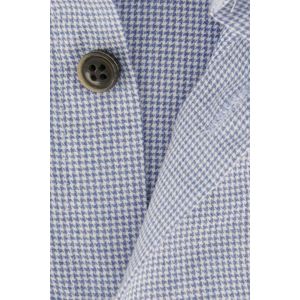 John Miller - Overhemd - Blauw Geruit - 100% Katoen - Tailored Fit