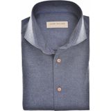 John Miller - Overhemd - Donkerblauw - Katoen - Lange Mouw