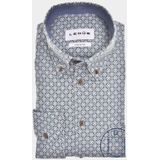 Ledub - HE24209 - Overhemd - Blauw - 100% Katoen