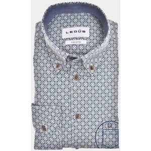 Ledub - HE24209 - Overhemd - Blauw - 100% Katoen
