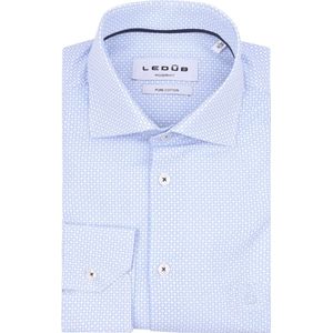 Ledub - Overhemd - Lichtblauw - Katoen - Normale Fit