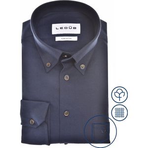 Ledub - Business Overhemd - Blauw - 100% Katoen