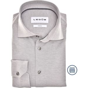 Ledub - Modern Fit New - Overhemd - Grijs - 100% Katoen met Stretch
