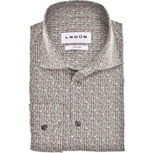 Ledub - Overhemd - Bruin - Katoen - Modern-Fit