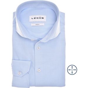 Ledub - Overhemd - Lichtblauw - Katoen - Slim Fit