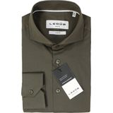 Ledȗb Overhemd groen, Effen