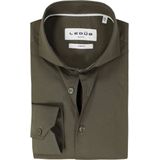 Ledȗb Overhemd groen, Effen