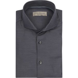 John Miller Overhemd Contrast Antraciet - Maat 39 - Heren - Overhemden Casual