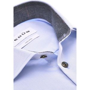 Ledub - Modern Fit - Overhemd - Lichtblauw - 100% Katoen