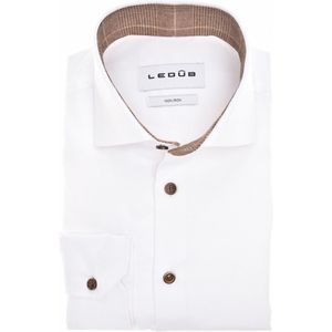 Ledub - Overhemd - Wit - Katoen - Non Iron - Normale Fit