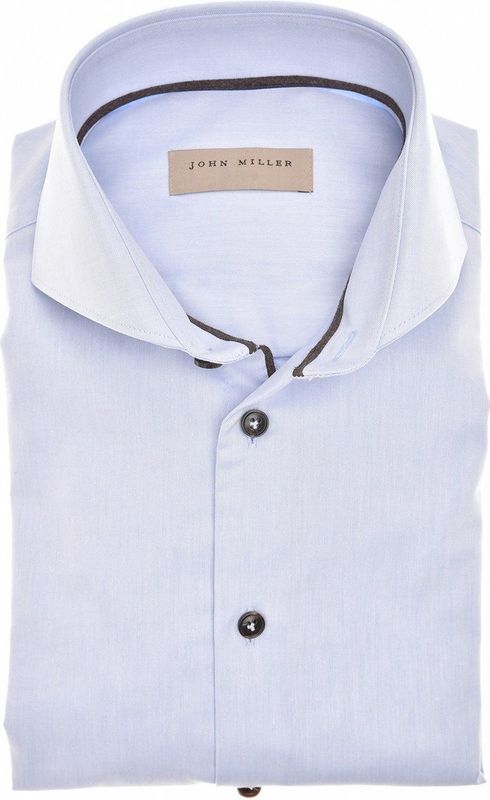 John Miller Overhemd lichtblauw, Effen