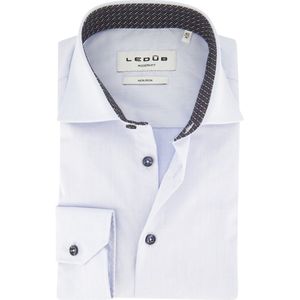 Ledub - Modern Fit Overhemd - Lichtblauw - Katoen