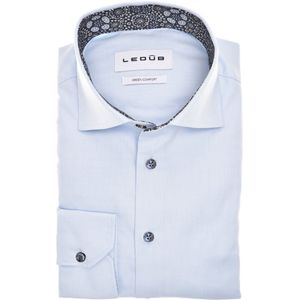 Ledub - Modern Fit Overhemd - Lichtblauw - 100% Katoen