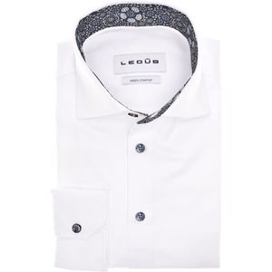 Ledub - Modern Fit Overhemd - Spierwit - 100% Katoen