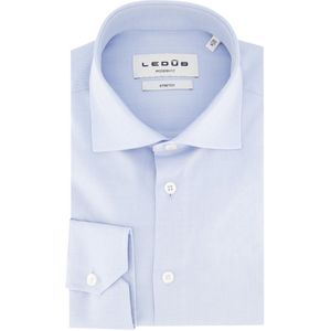 Ledub - Modern Fit Overhemd - Lichtblauw - Katoenmix