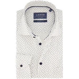 Ledub - Modern Fit Overhemd - Wit - Katoen