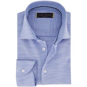 John Miller - Overhemd - Lichtblauw - Katoen - Normale Pasvorm