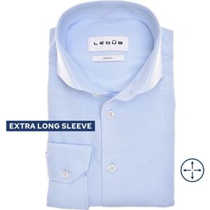 Ledub - Overhemd - Lichtblauw - Katoenmix - Slim Fit