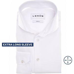Ledub - Overhemd - Wit - Katoen/Polyester/Elastaan