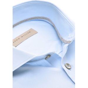 John Miller - Overhemd - Lichtblauw - Katoen - Cutaway Boord