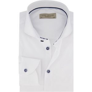 John Miller - Overhemd - Wit - Katoen - Tailored Fit
