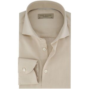 John Miller - Overhemd - Beige - Katoen