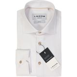 Ledub - Overhemd - Wit - Effen - Normale Fit - Katoen