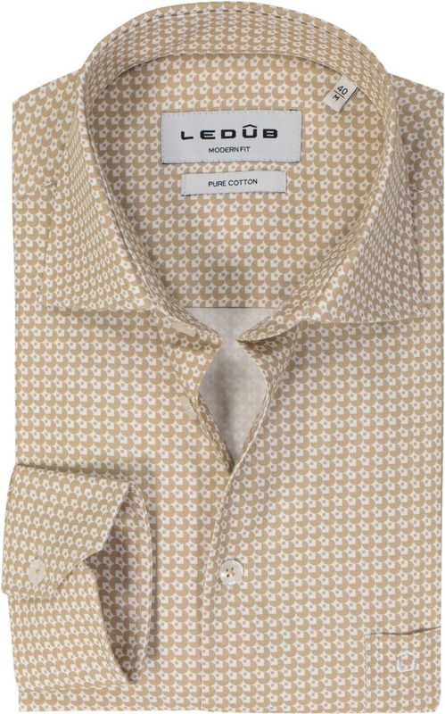 Ledub - Multicolor Fantasie - Overhemd - 100% Katoen - Haifisch Kraag