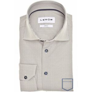 Ledub - Overhemd - Donkergroen - Katoenmix - Normale Fit